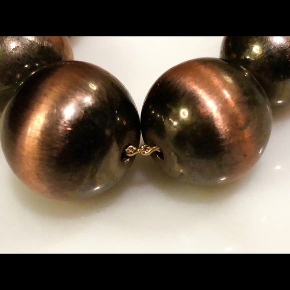 Stunning 30” Copper Bead Necklace - Picture 3 of 4